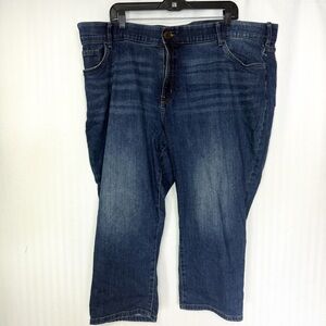 Lee Mid Rise Regular Fit Cropped Length Jeans Size 24W